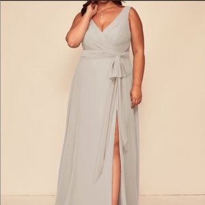 Azazie Taupe Alva Dress- Size 20